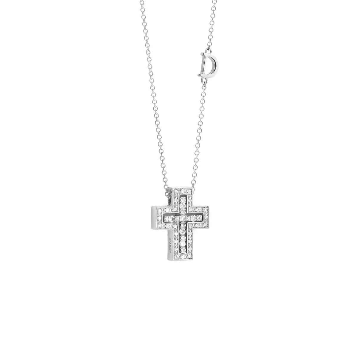 Colar Belle Époque em Ouro Branco e Diamantes 2