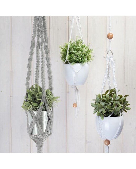 Imagem 0 de Kit Zpagetti Macramé Hanging Basket Gravel Grey