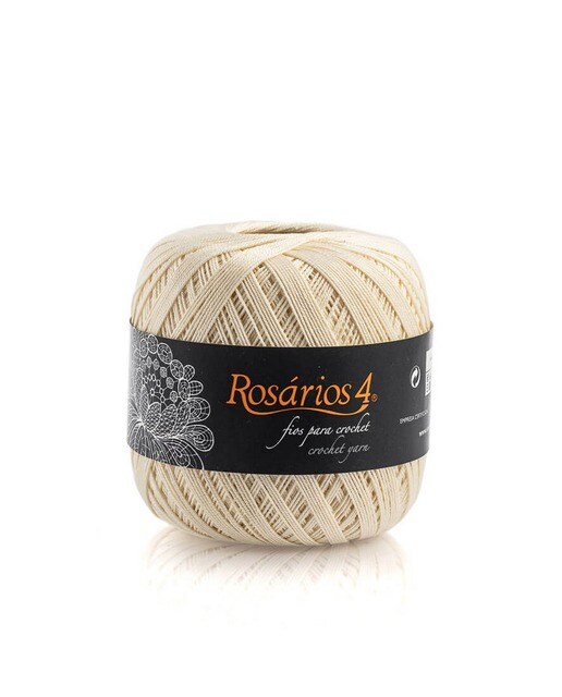 Imagem 0 de Novelo de Crochet N.º 12 - Branco e Cru 50g