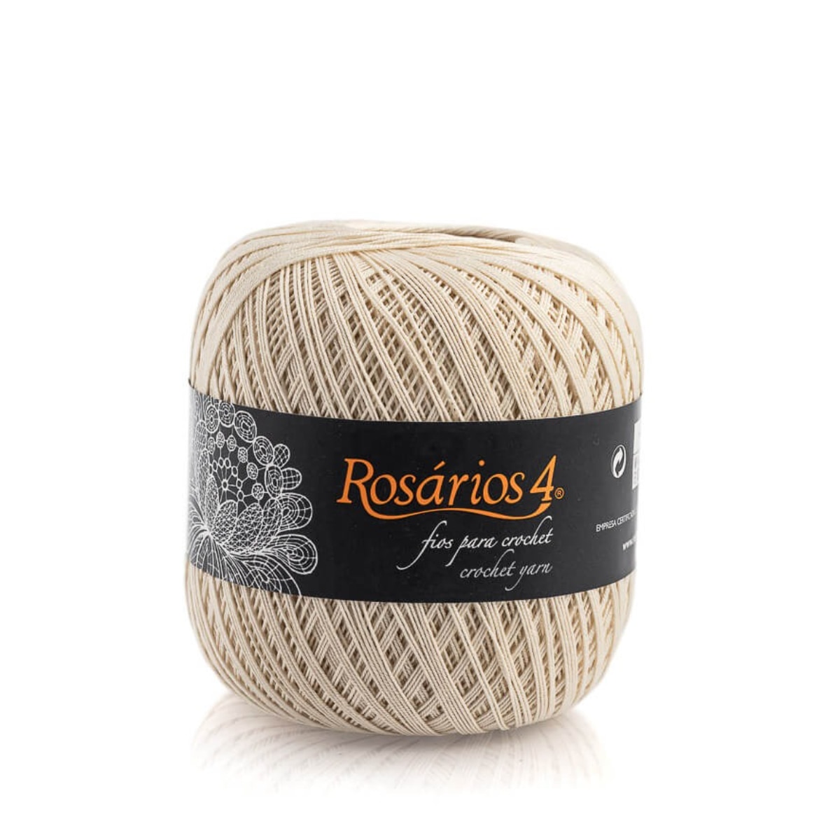 Imagem 0 de Novelo de Crochet Nº6 - Branco e Cru