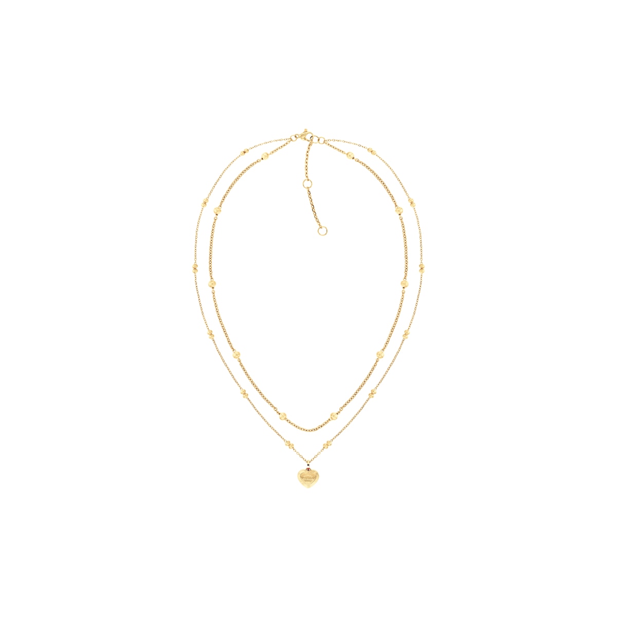 Imagem 0 de Colar Duplo Aço Dourado