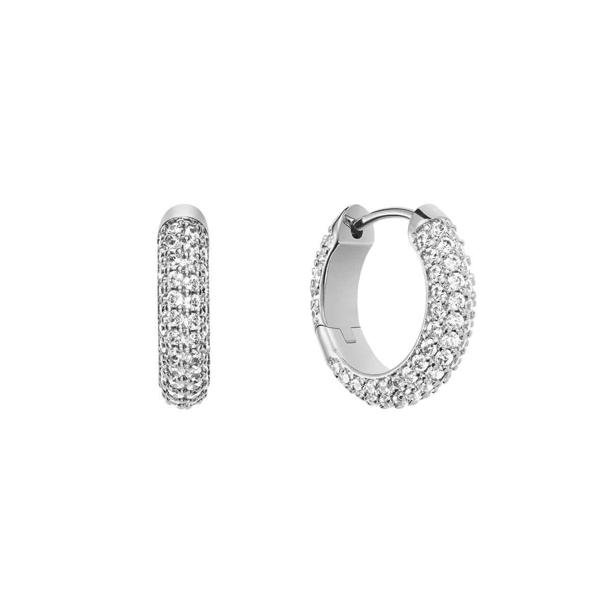 Brincos DW Pavé Earring Silver Prata-1