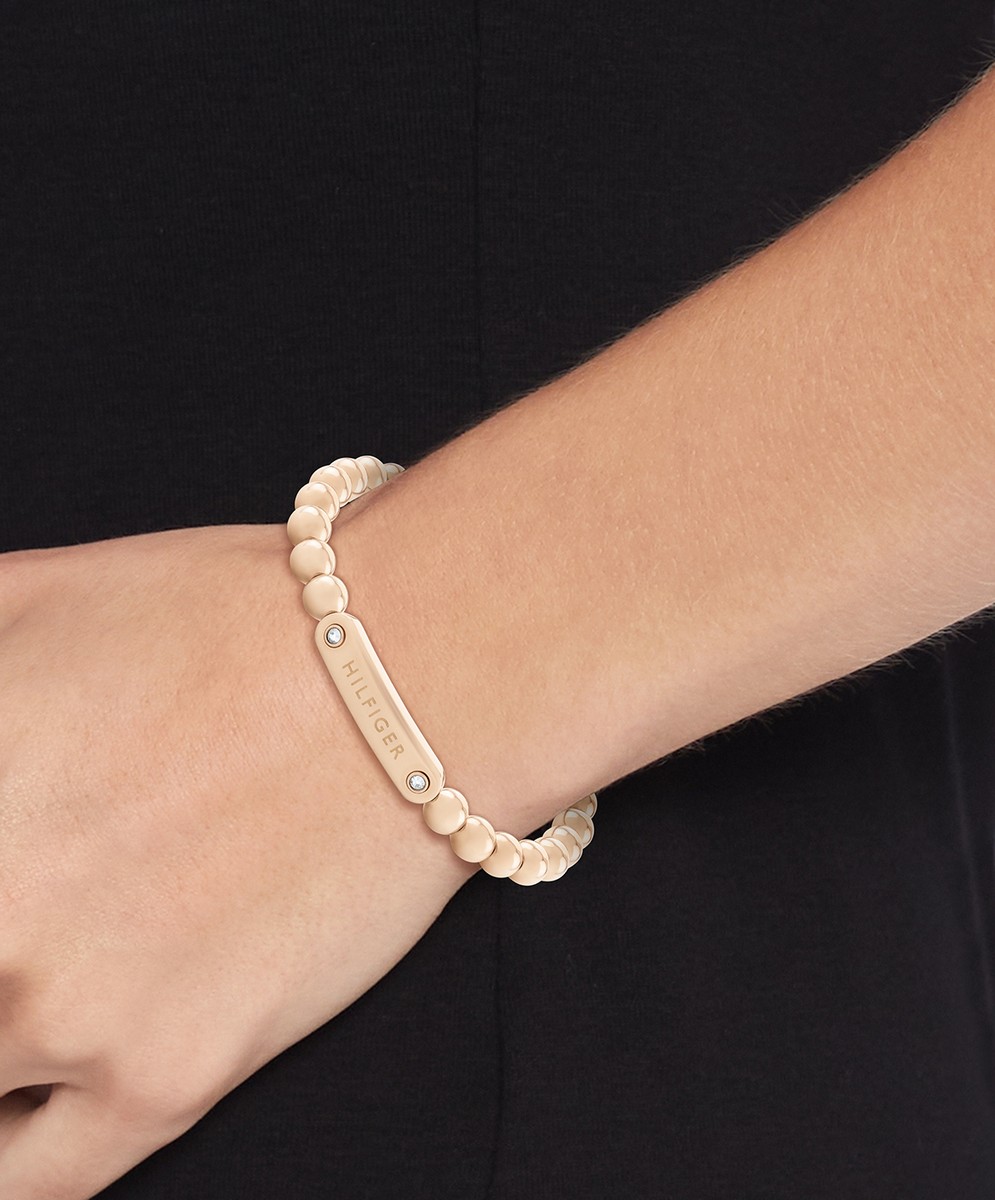 Pulseira Dourada Rosa 2