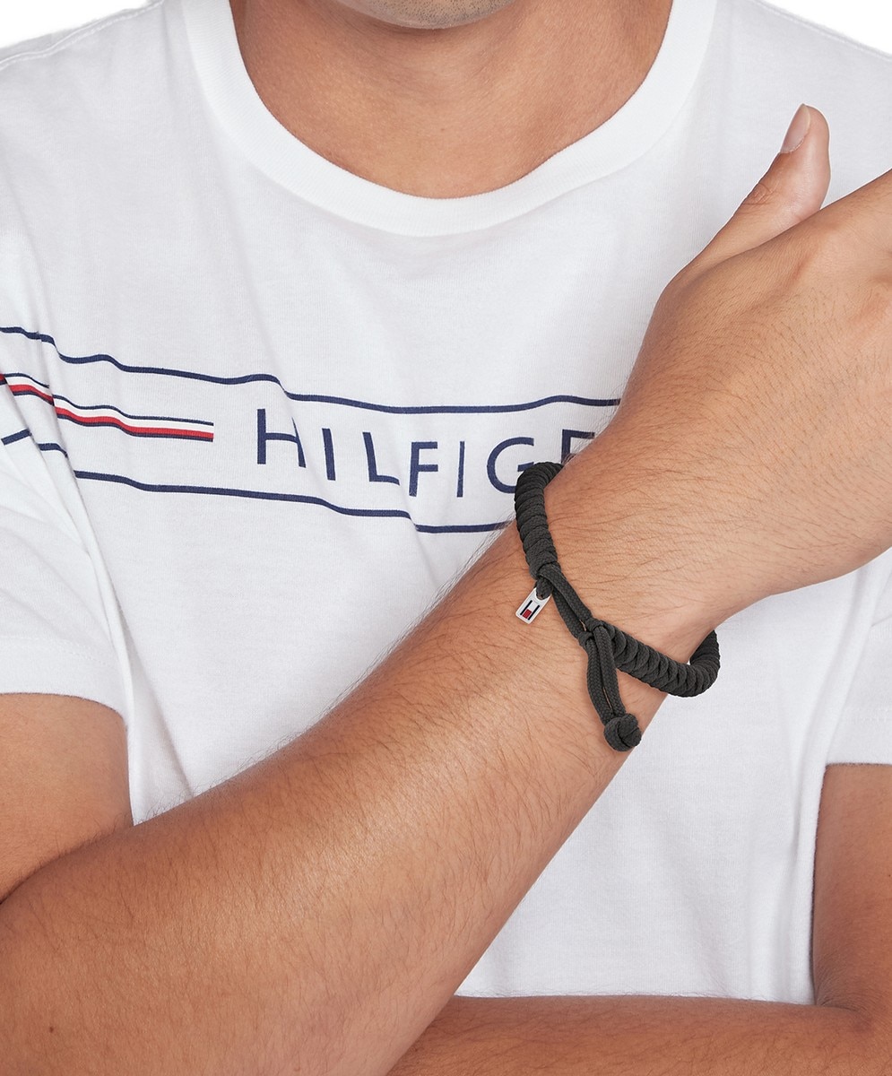 Pulseira de Contas em Aço - Dourado Preto-2