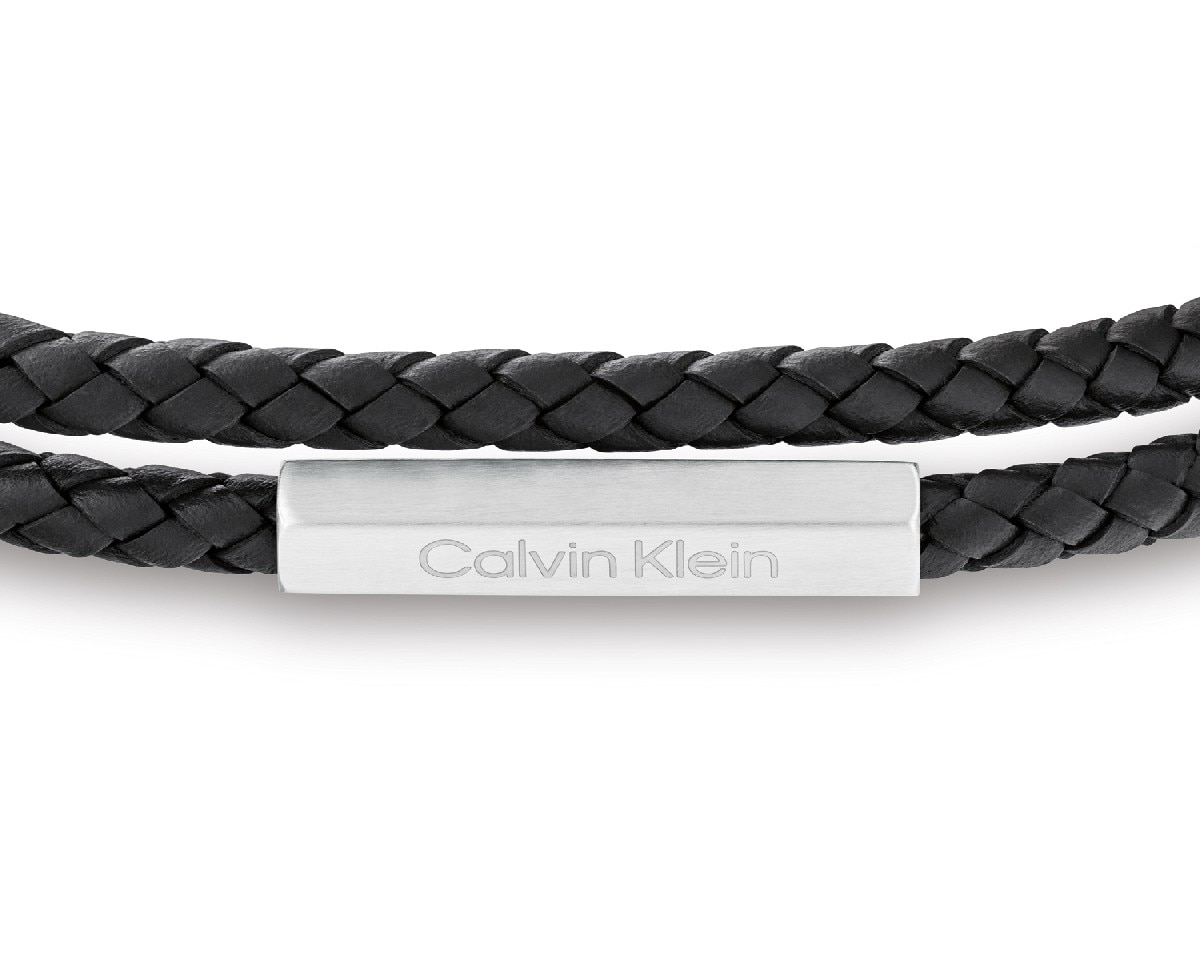 Pulseira Dupla Ajustável em Pele - Preto 2