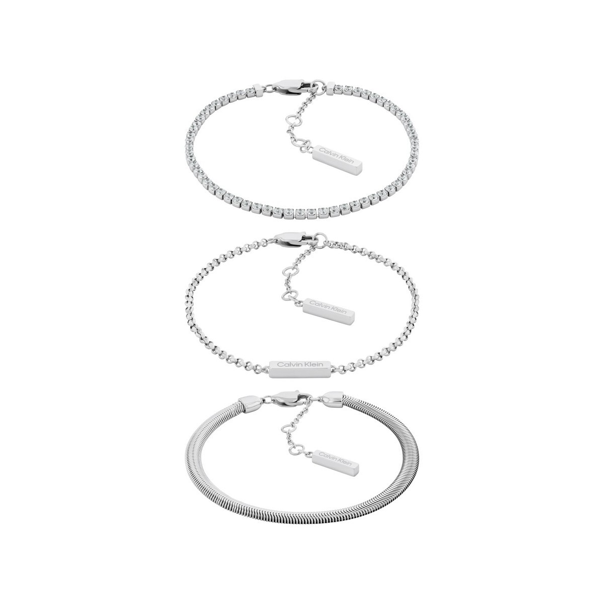Imagem 0 de Pulseiras Trio de Aço