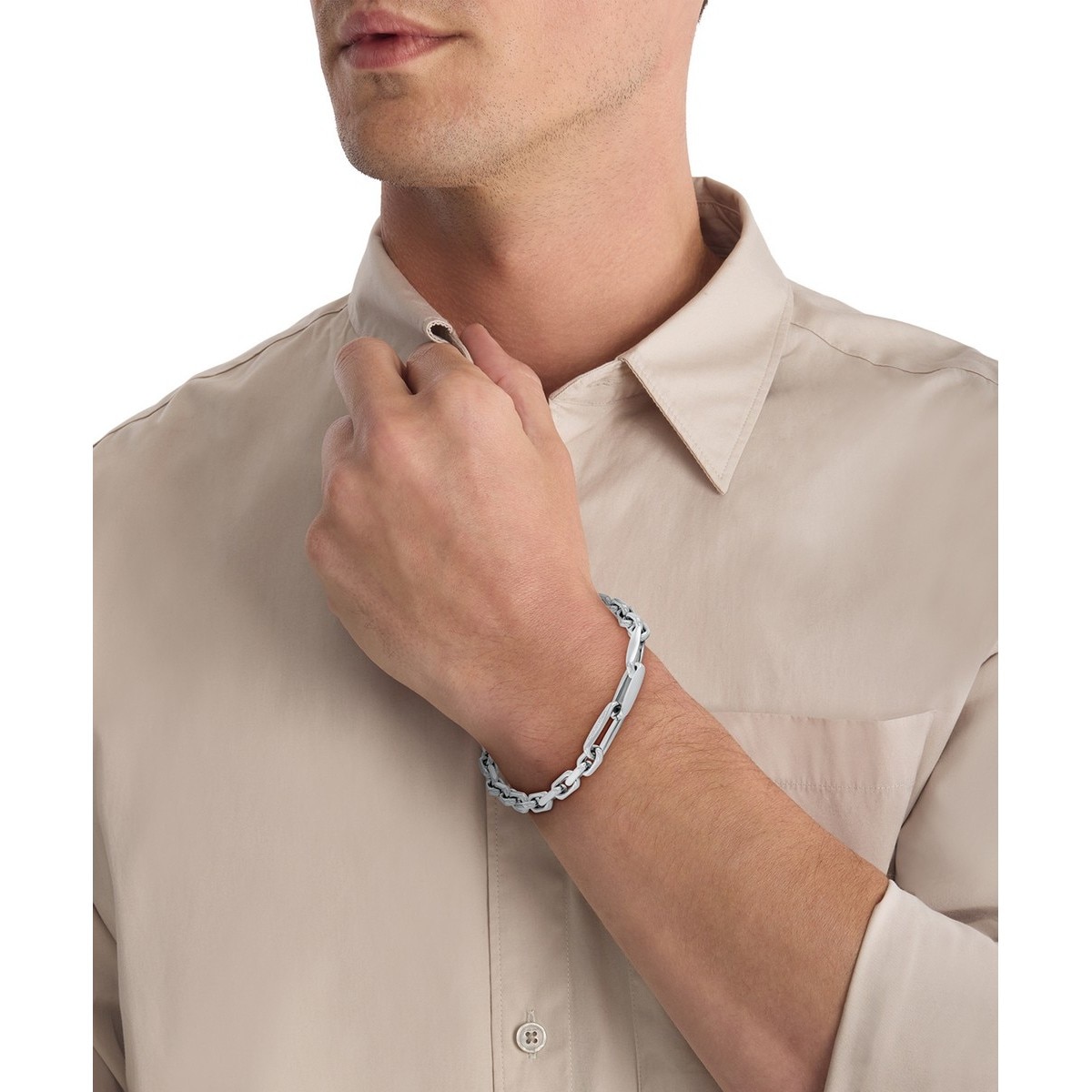 Pulseira Aspire de Aço Prata-3