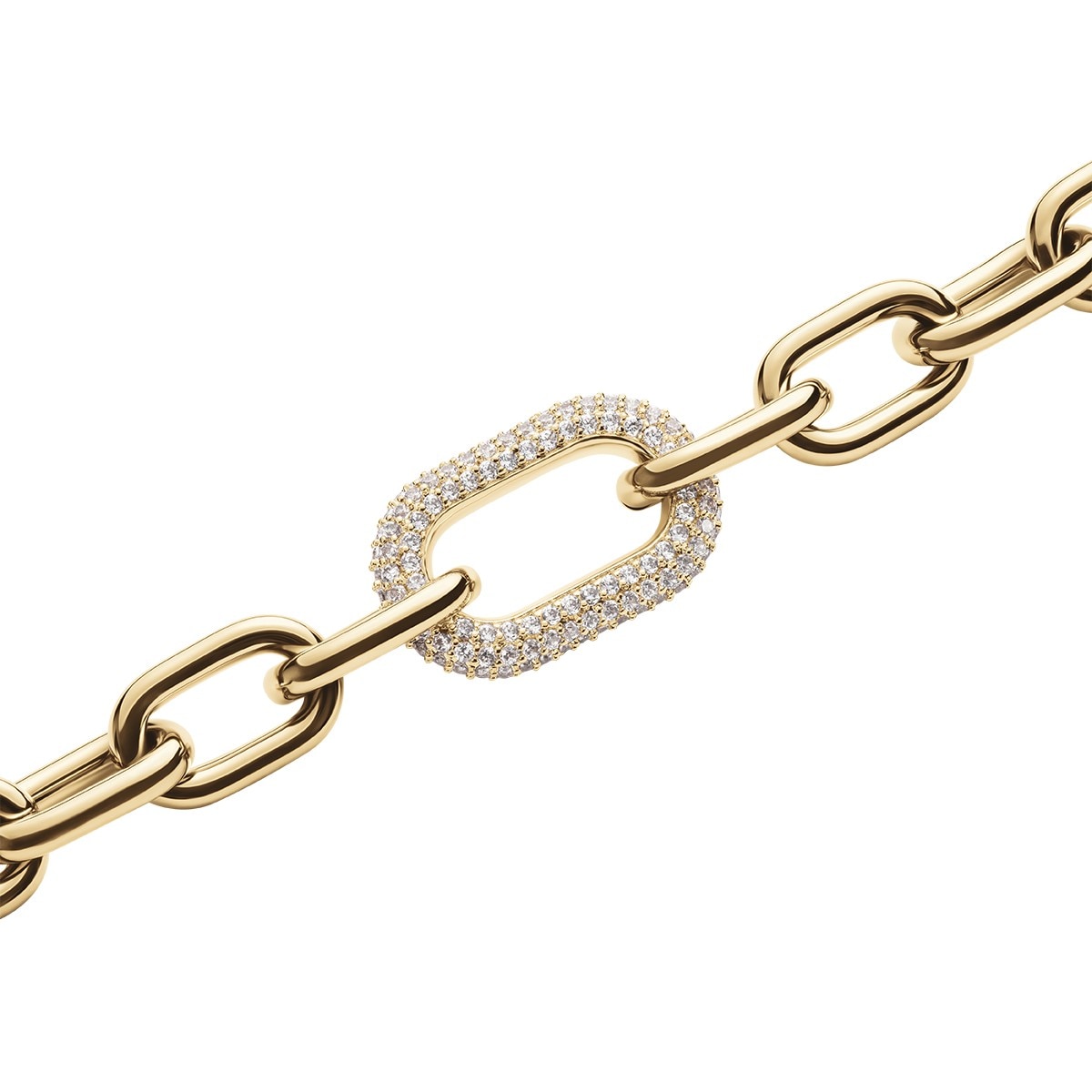 Pulseira DW Crystal Link Bracelet 185mm Gold Dourado-2