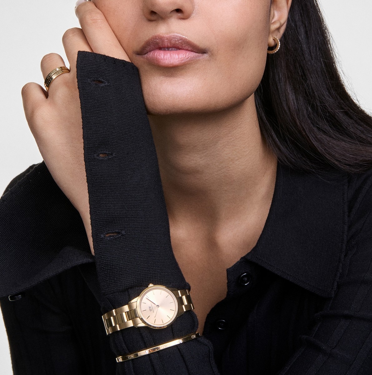 Pulseira DW Classic Lumine Bracelet G Small Dourado-3