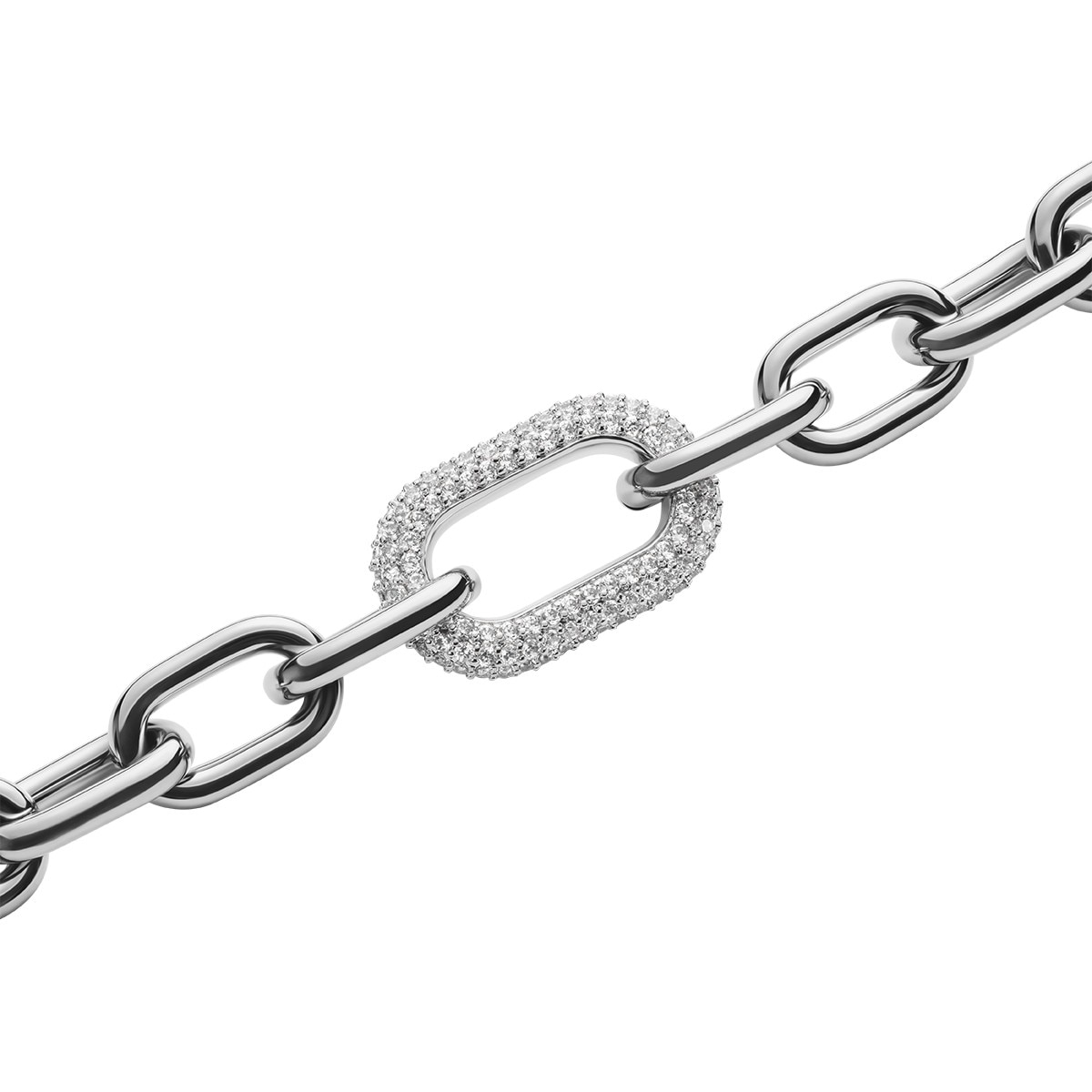 Pulseira DW Crystal Link Bracelet 185mm Silver Prata-2