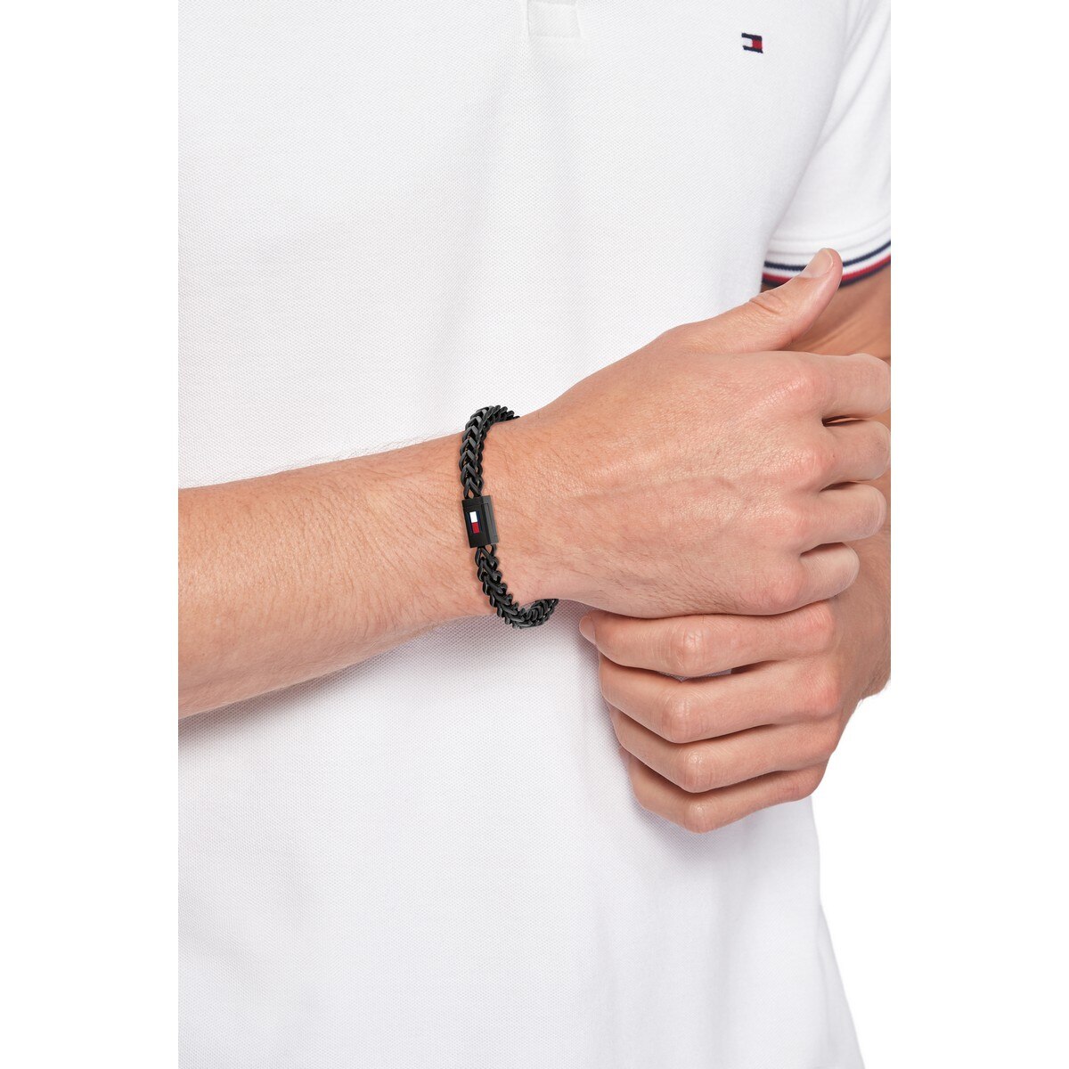 Pulseira Aço Malha Preto S 2