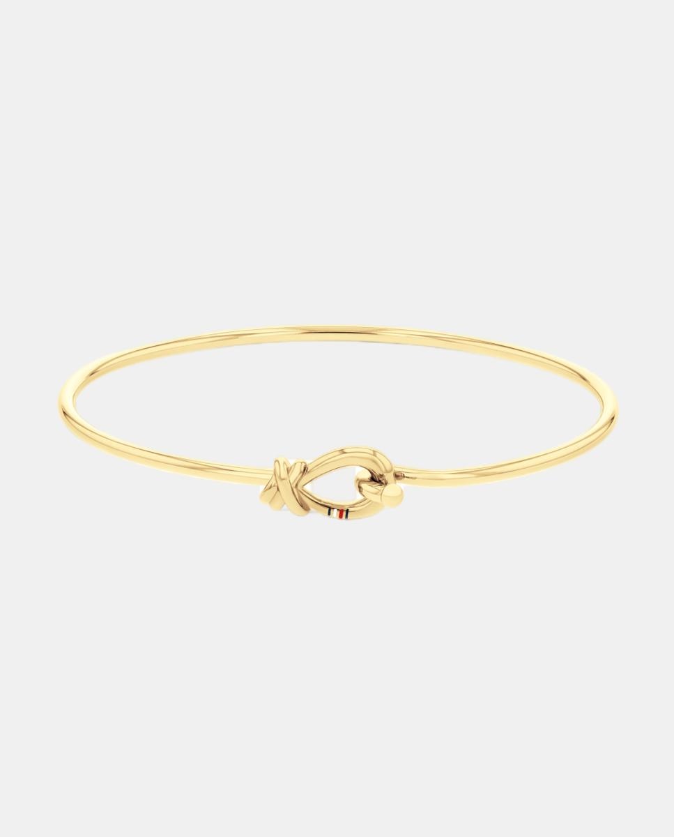 Pulseira de Aço Dourado Rígida 1