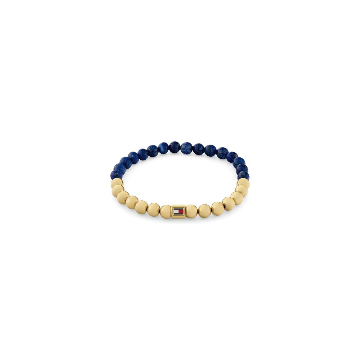 Imagem 0 de Pulseira Aço Dourado Lápis-Lazúli