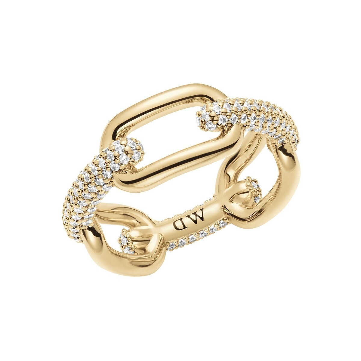 Imagem 0 de Anel DW Crystal Link Ring Gold