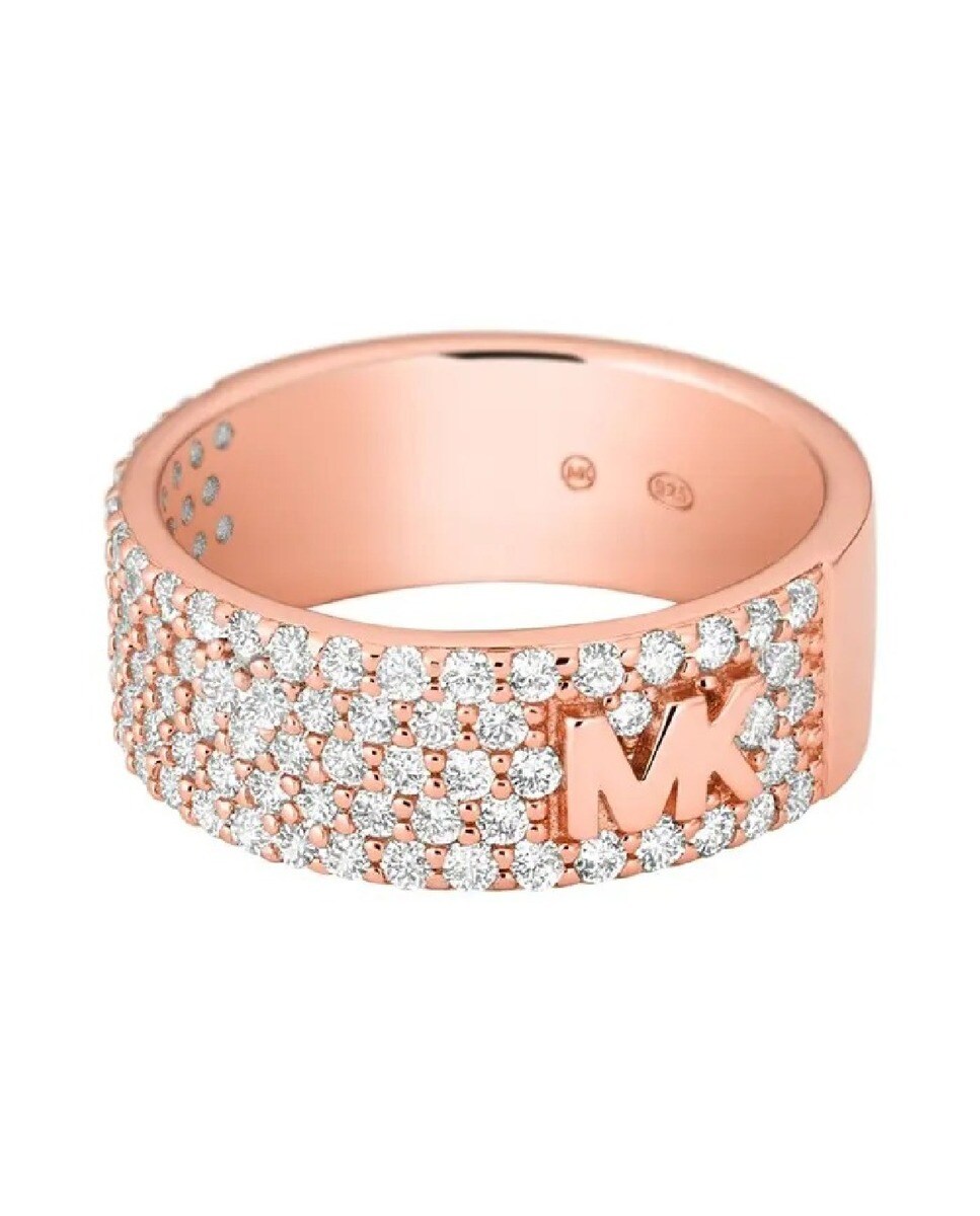 Anel em Prata de Lei 925 Rosa com Zircónias Rose-2