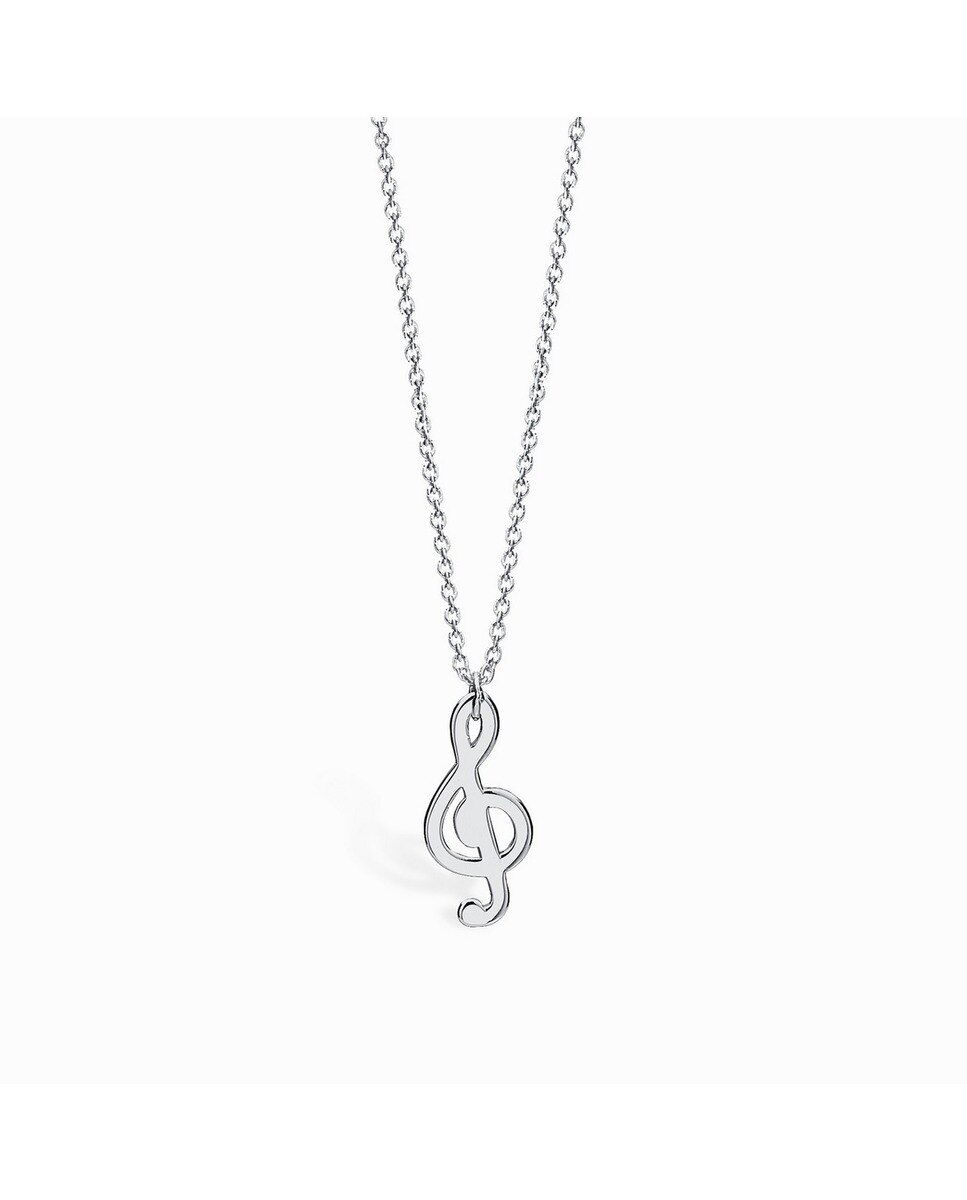 Imagem 0 de Colar Life Clave de Sol Prateado