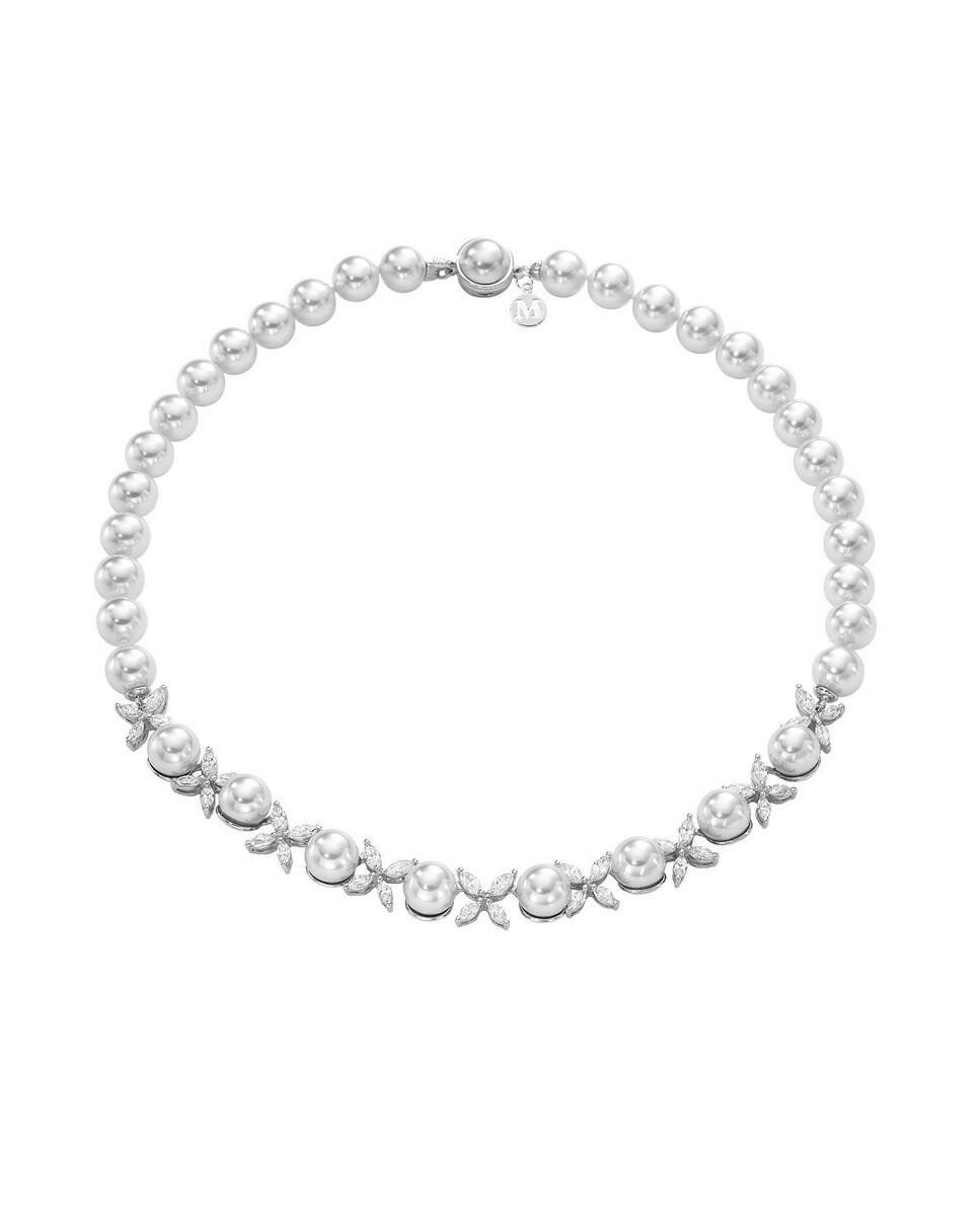 Colar Bridal de Prata e Pérolas 1
