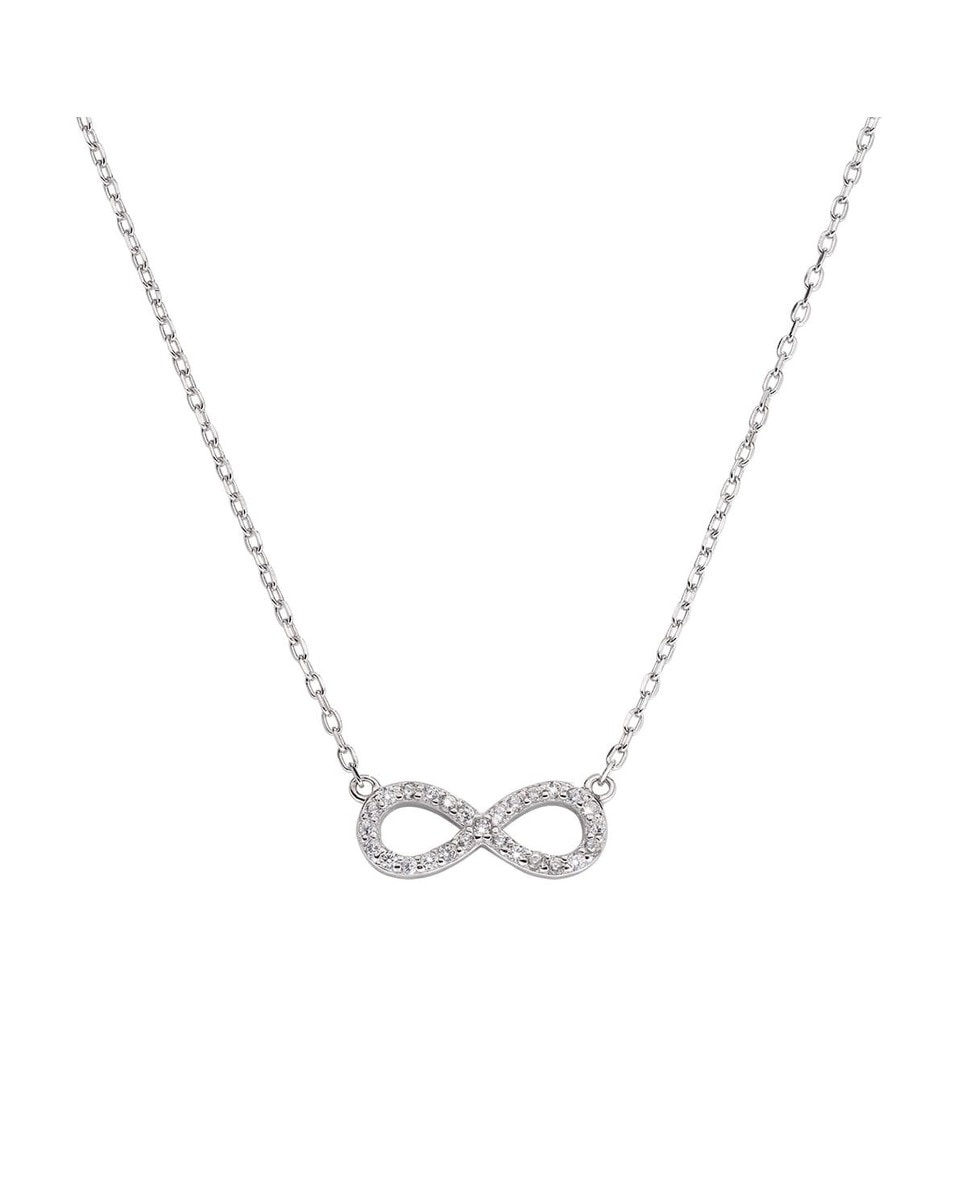 Colar "Infinity" em Prata com Zircónias - Prateado Prata-1