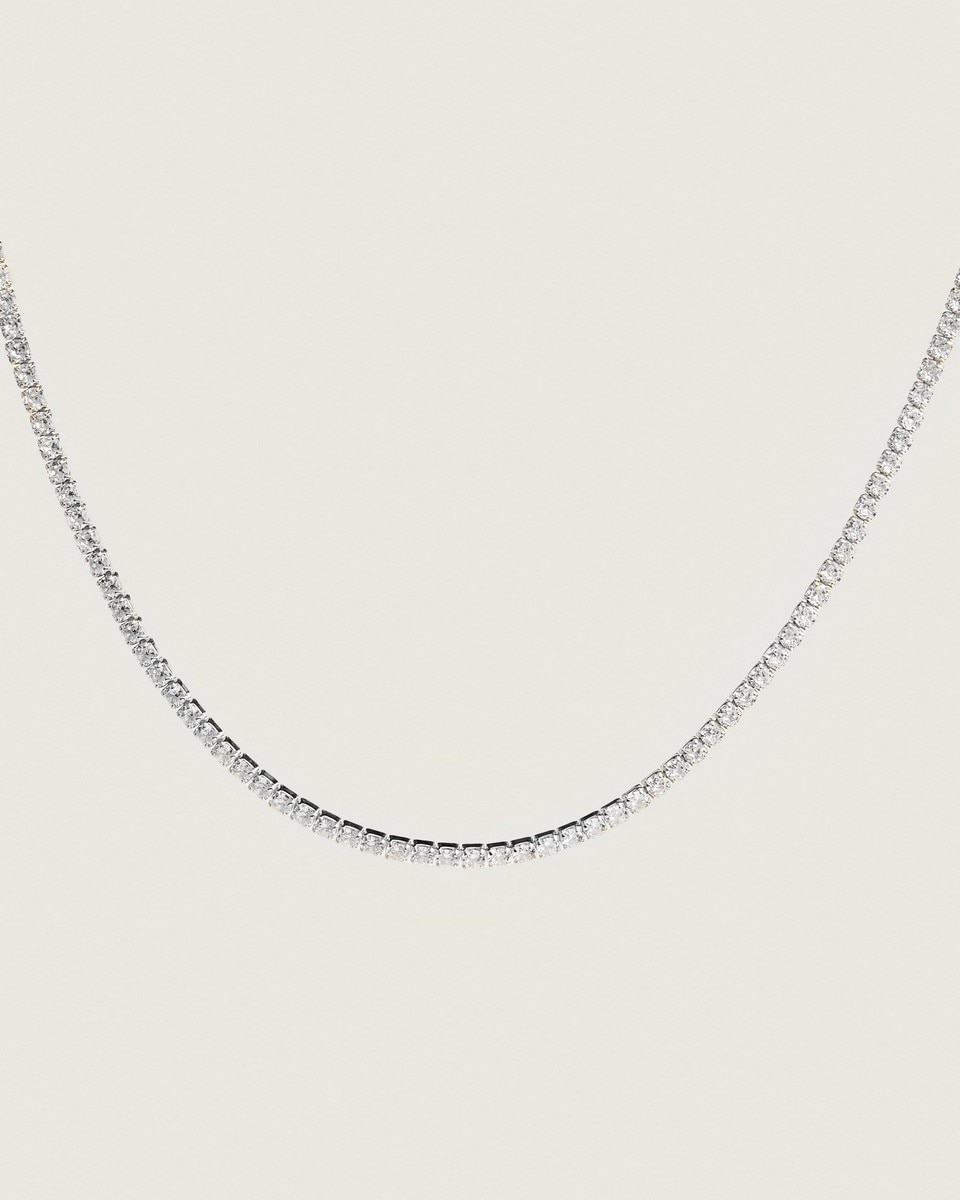 Imagem 0 de Tennis Necklace 3 - Banho prateado