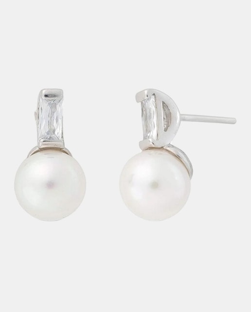 Imagem 0 de Brincos Pérola 8 mm e Zircónia Selene