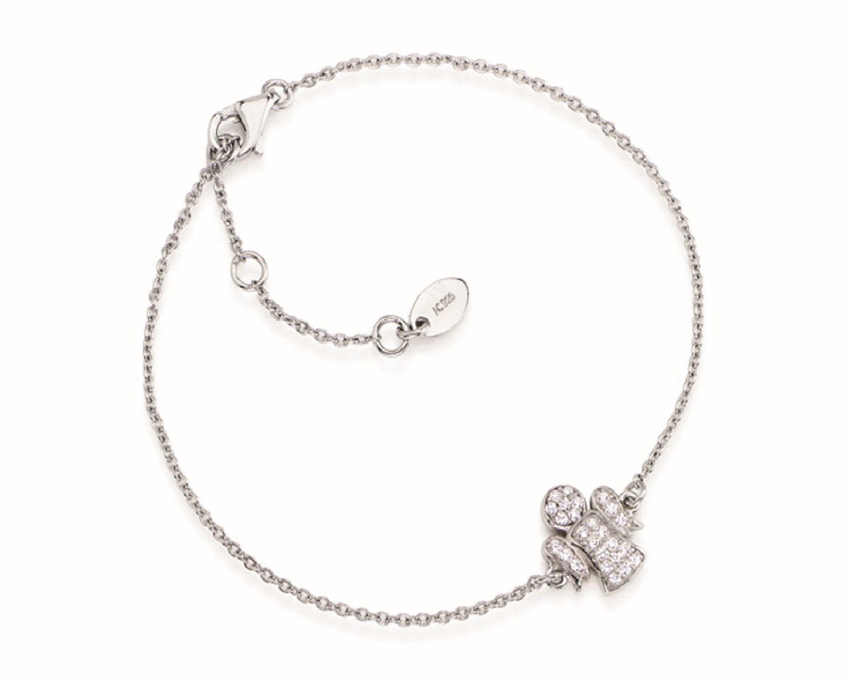 Pulseira Anjo Silver com Cristais 1