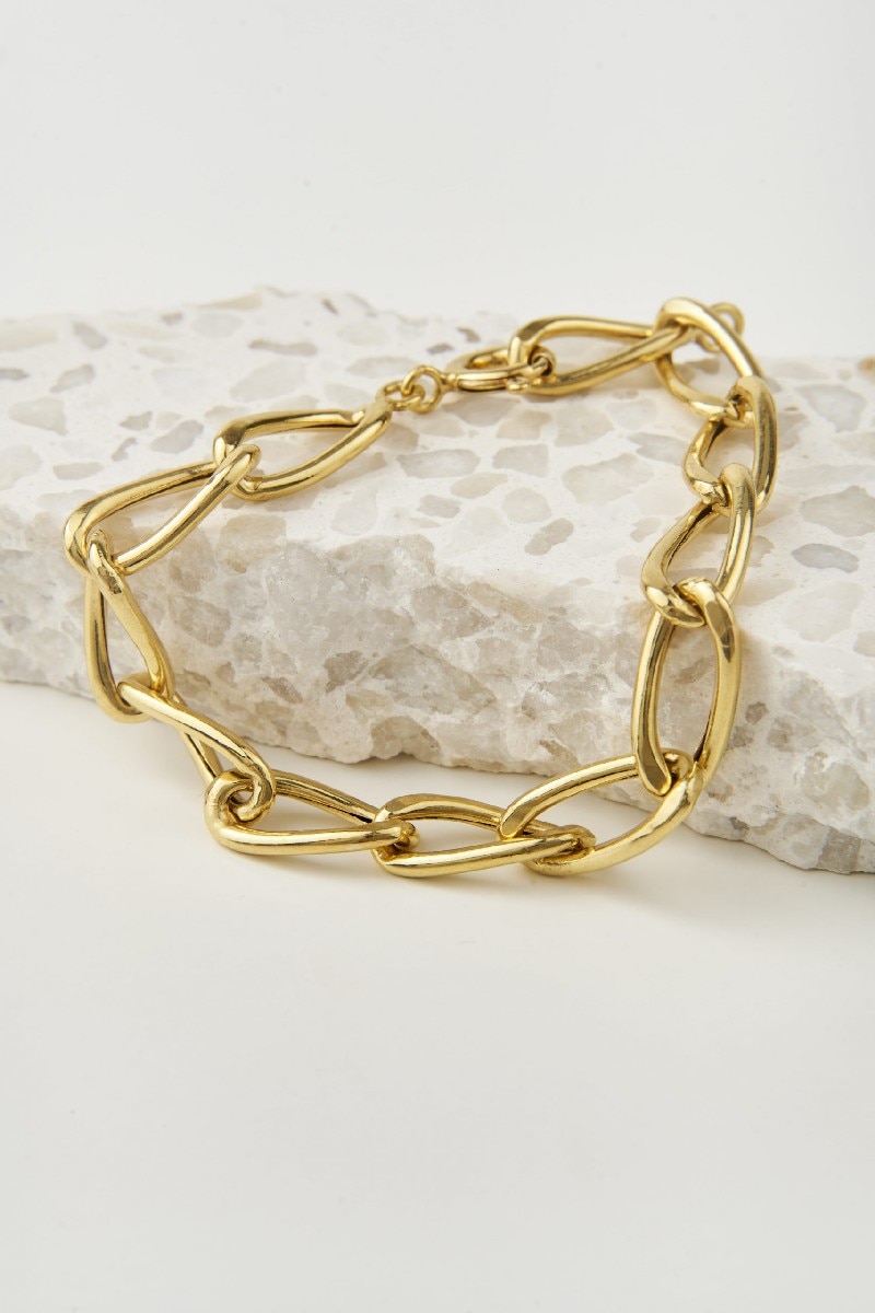 Imagem 0 de Pulseira de Prata 925 - Dourado