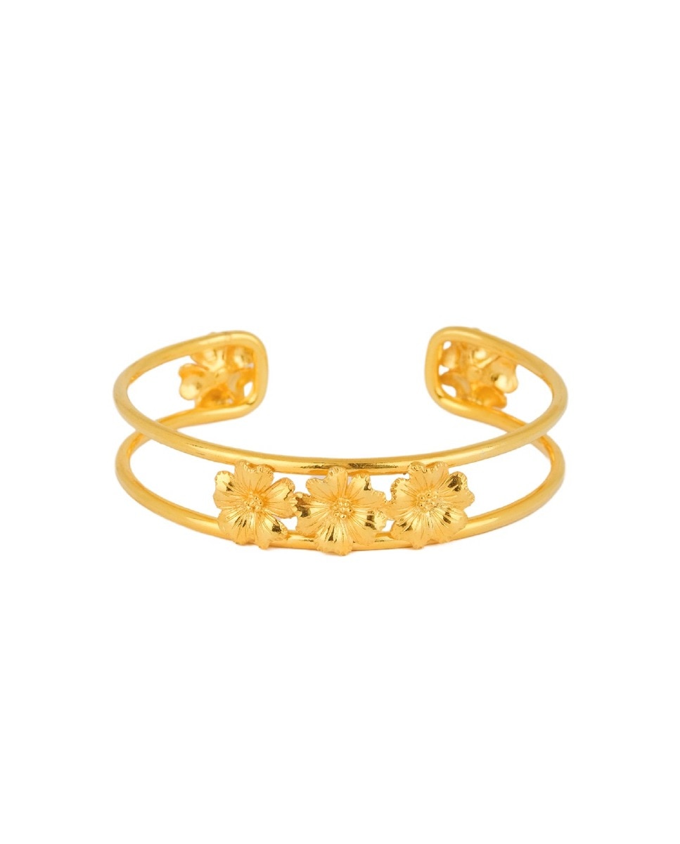 Imagem 0 de Pulseira Bouquet da Amalia em Prata Dourada