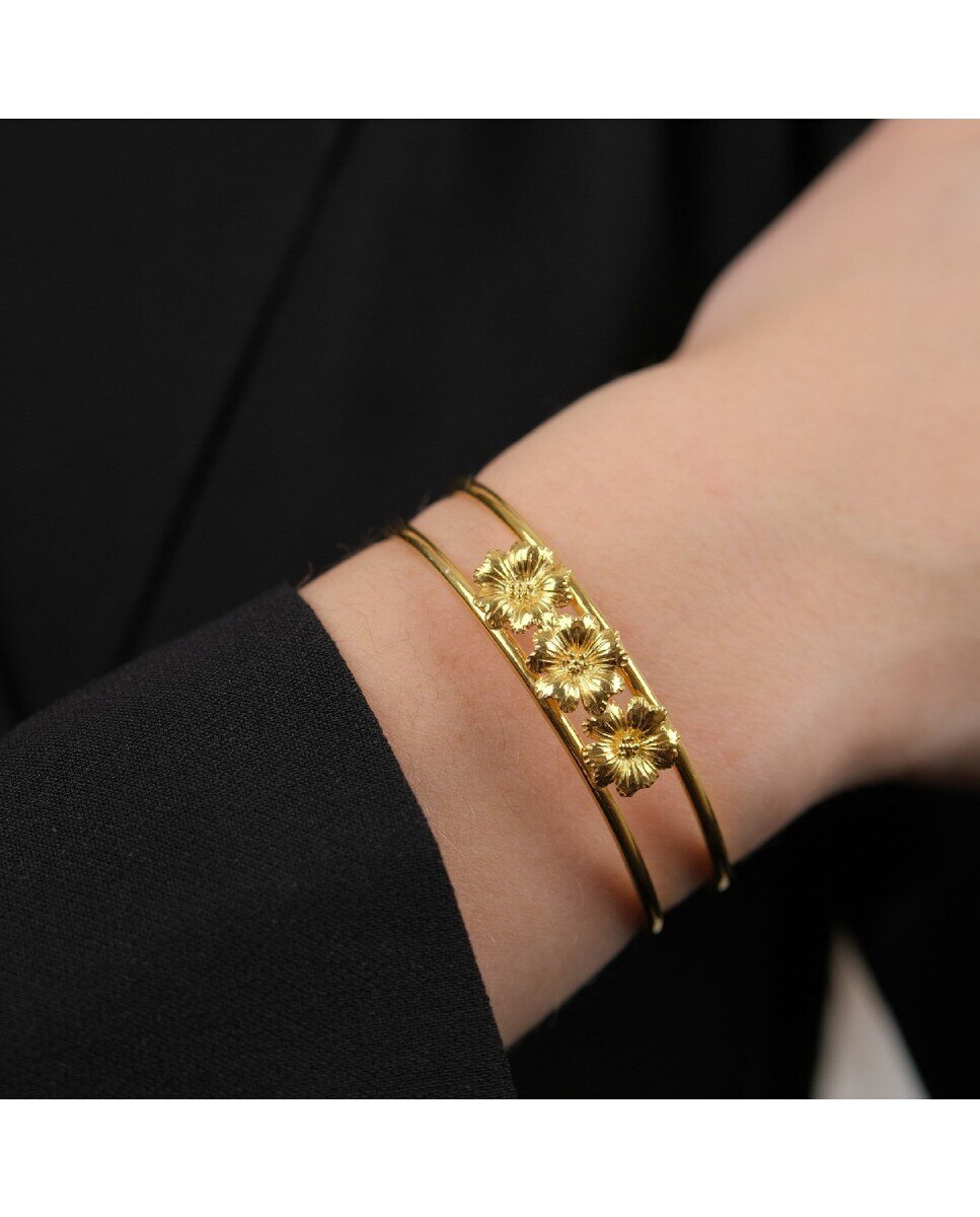 Pulseira Bouquet da Amalia em Prata Dourada Dourado-4