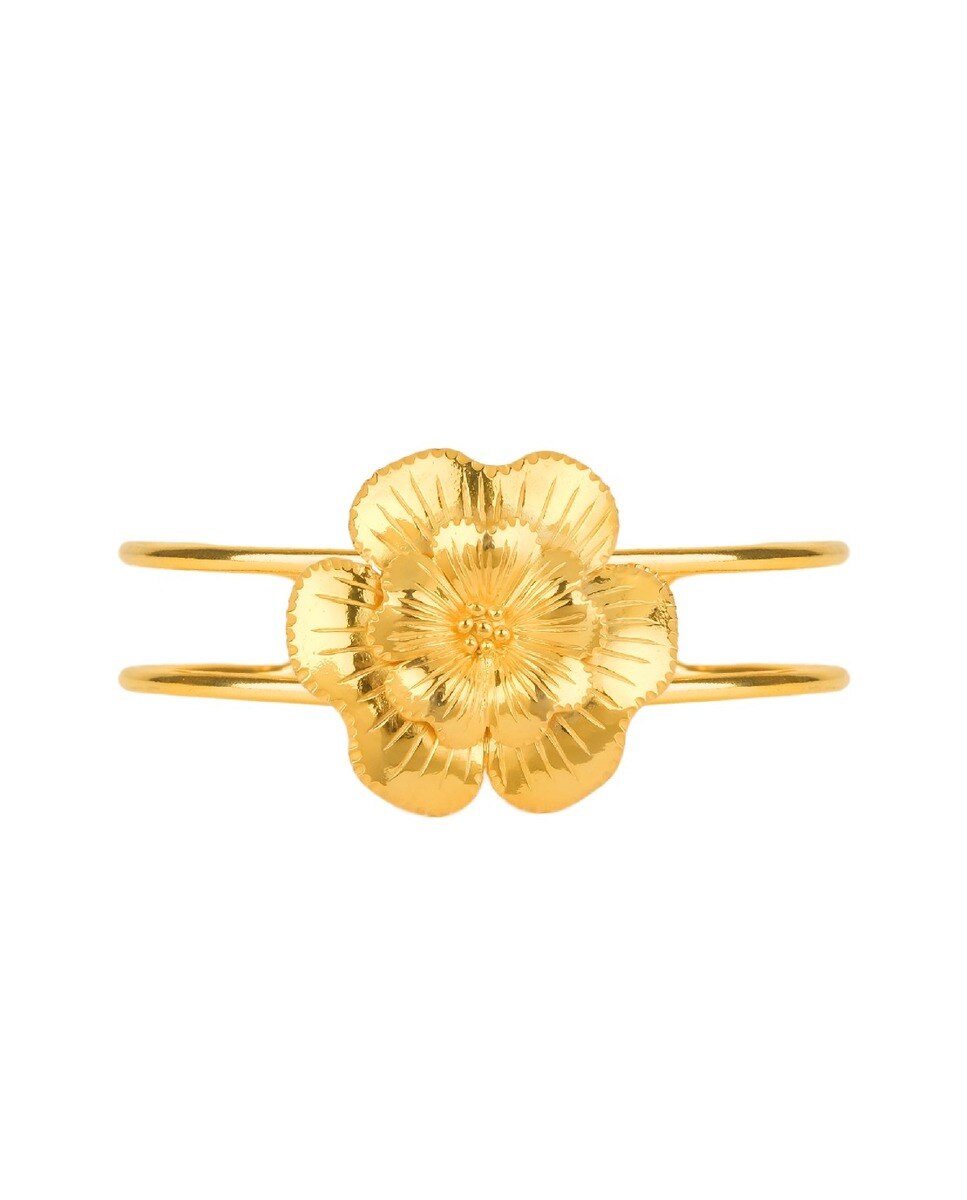 Imagem 0 de Pulseira La Vao as Flores da Amalia em Prata Dourada