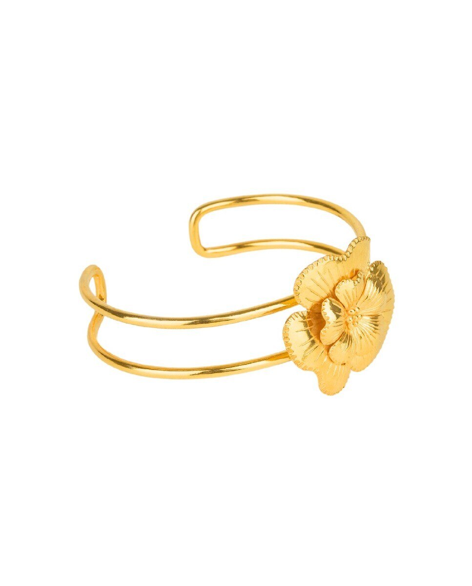 Pulseira La Vao as Flores da Amalia em Prata Dourada Dourado-2