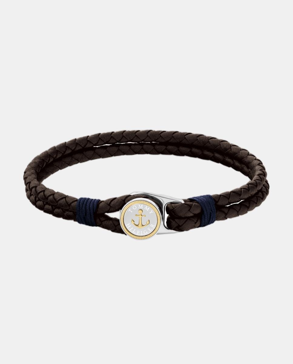 Imagem 0 de Pulseira de Aço e Pele