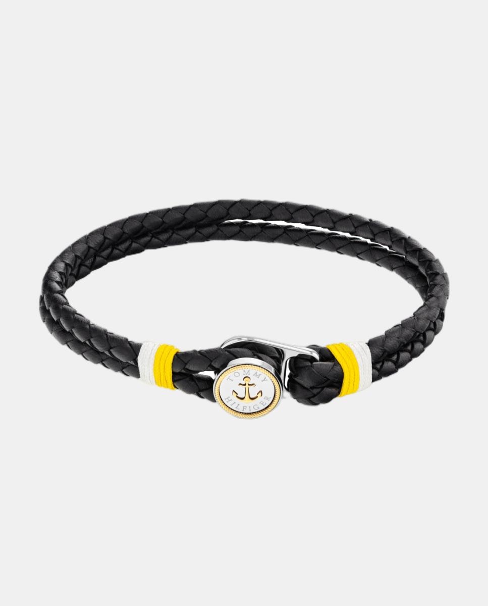 Imagem 0 de Pulseira de Aço e Pele