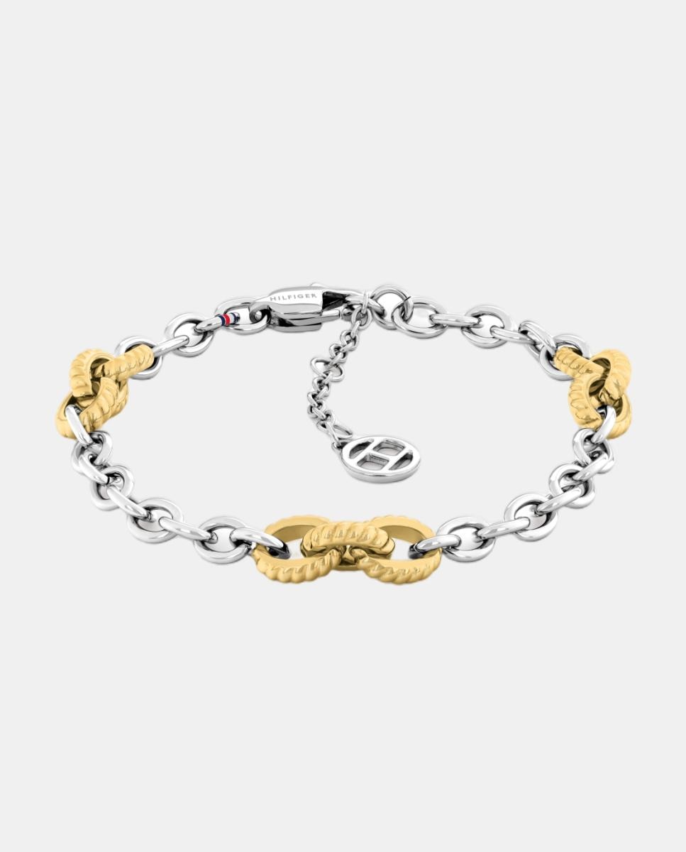 Imagem 0 de Pulseira de Aço e Aço Dourado