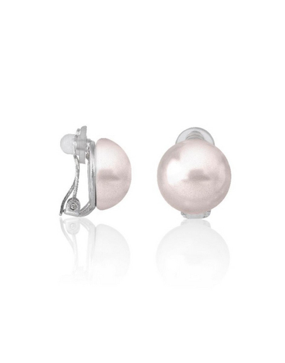 Brincos Lyra Mabé de Prata e Pérolas - Rosa Rosa-1