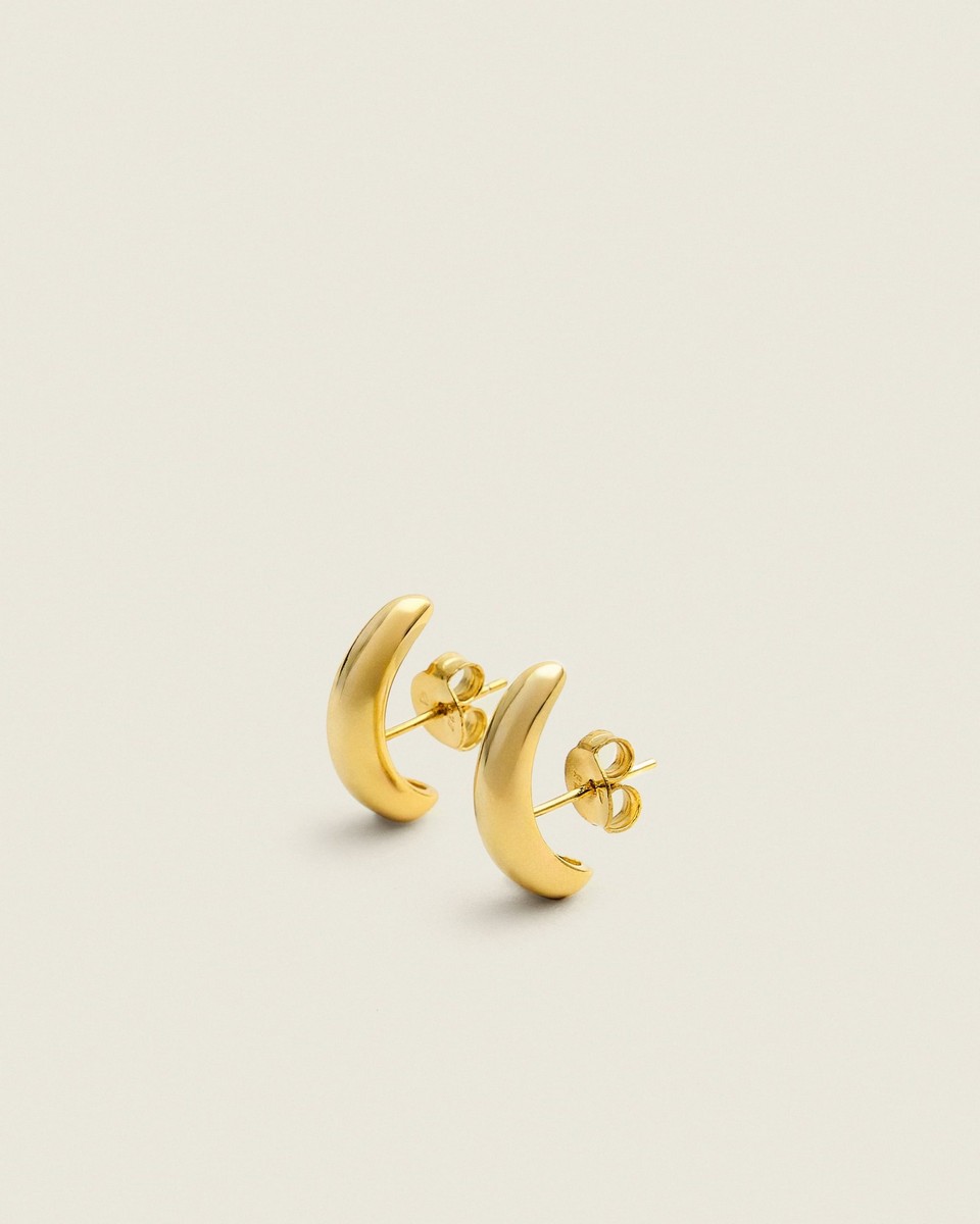 Imagem 0 de Silver Radiance Earrings - Banho de ouro