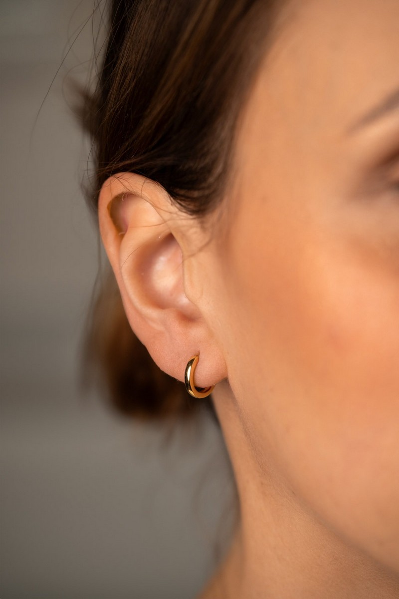 Silver Radiance Earrings - Banho de ouro Dourado-2