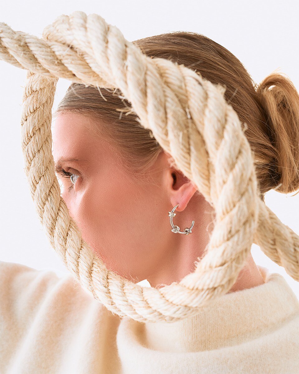 Brincos Hoop Harper - Silver 2
