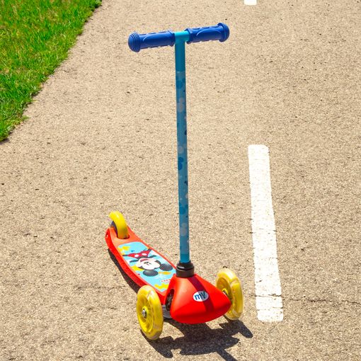 Mickey Mouse - Patinete 55 x 23 x 68 cm, 3 rodas, com luzes 3