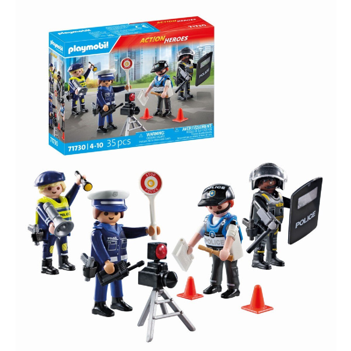 Action Heroes Set de Figuras de Polícia 35 Peças 2