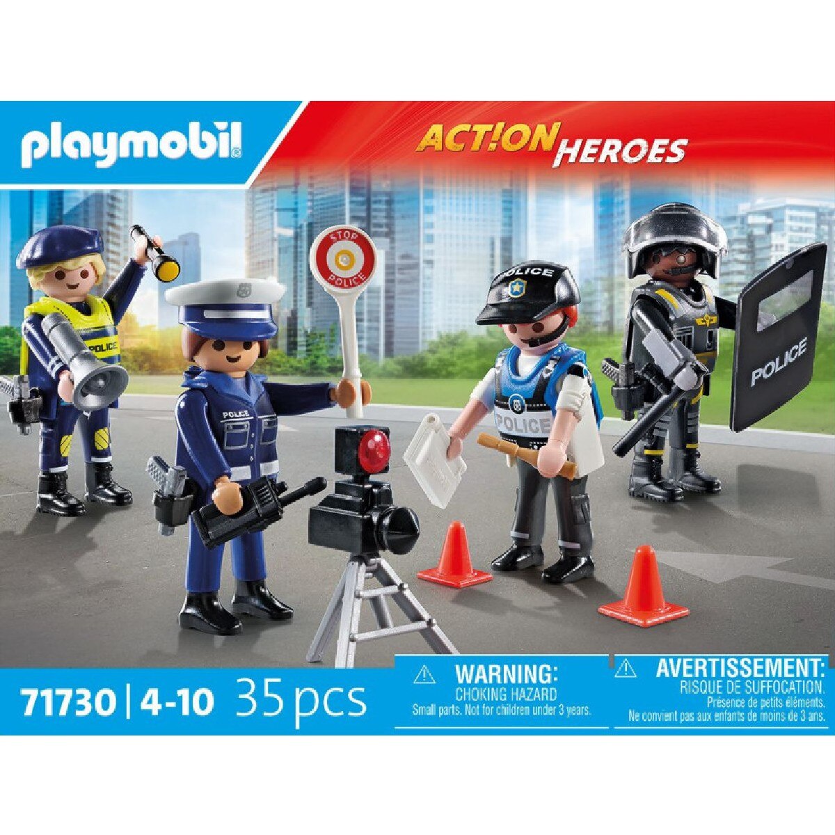 Action Heroes Set de Figuras de Polícia 35 Peças 3