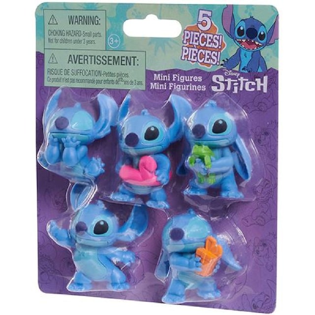 Imagem 0 de Mini Figuras Básicas Stitch - Pack 5