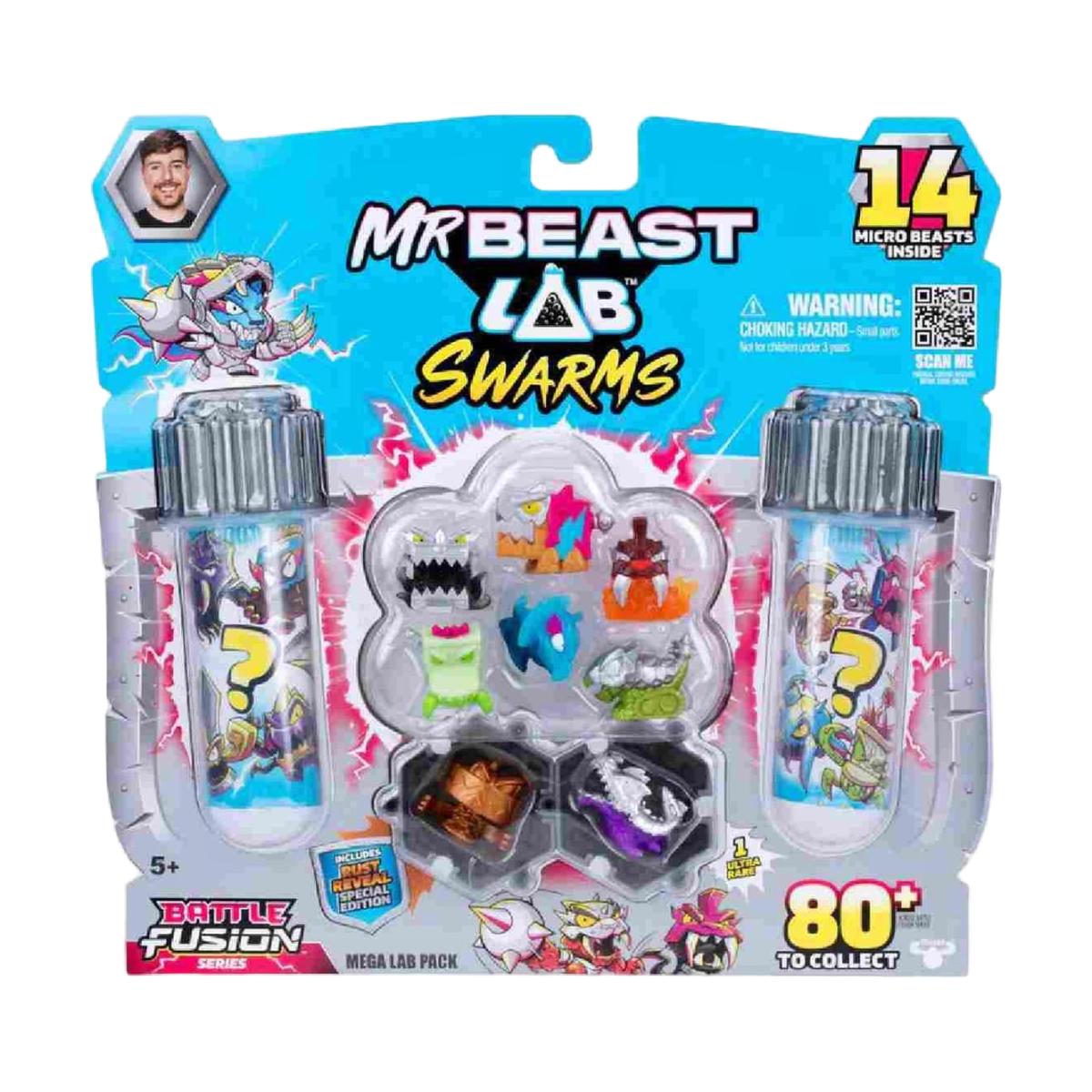 MrBeast Lab Swarms - Battle Fusion Série 4 - Pack 14 Micro Beasts Modelos Sortidos Envio Aleatório 2