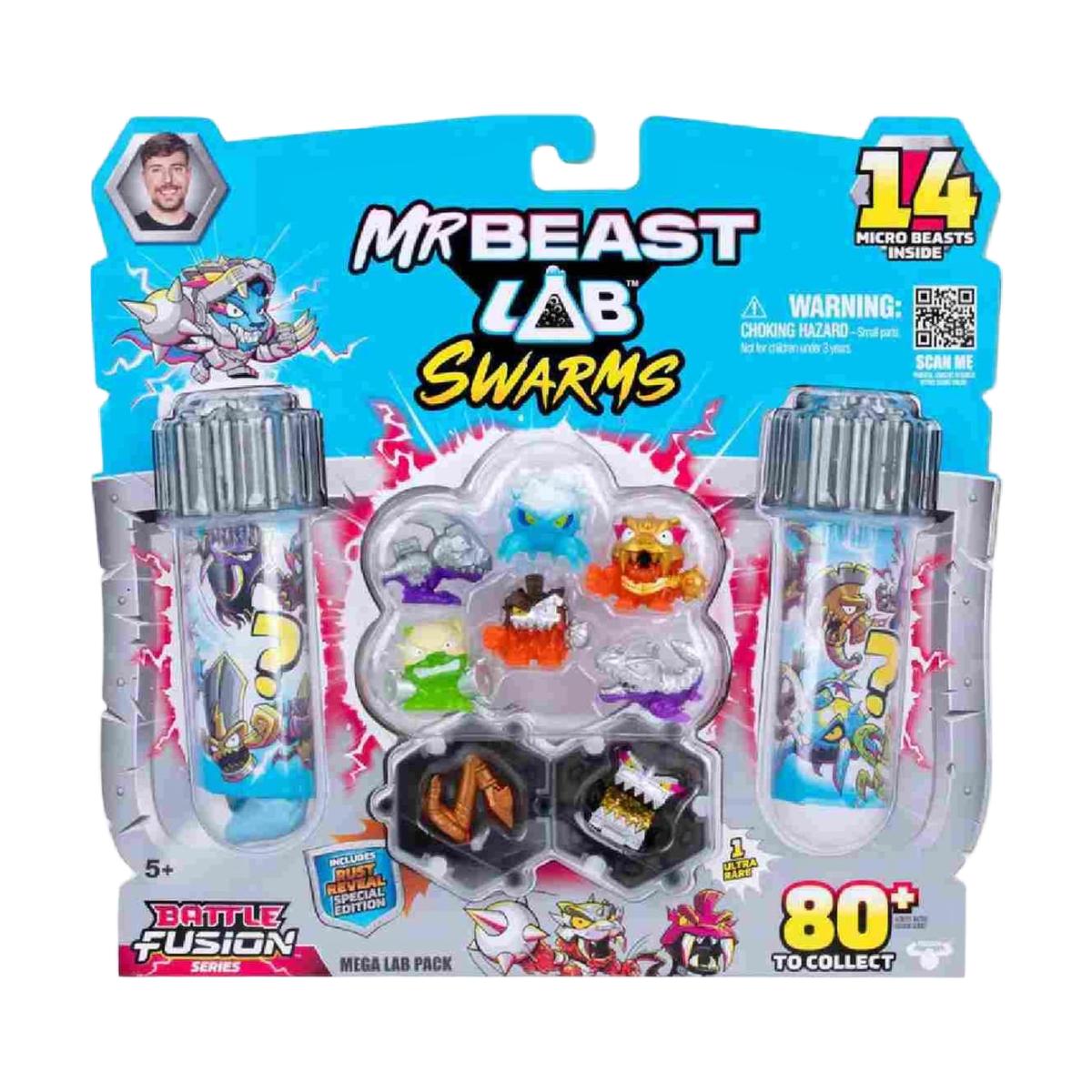 MrBeast Lab Swarms - Battle Fusion Série 4 - Pack 14 Micro Beasts Modelos Sortidos Envio Aleatório 3