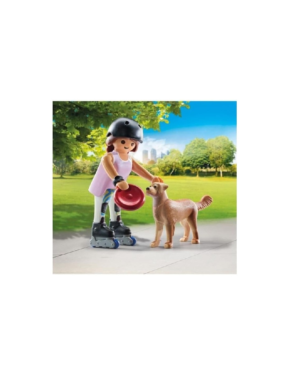Patinadora com Retriver 3