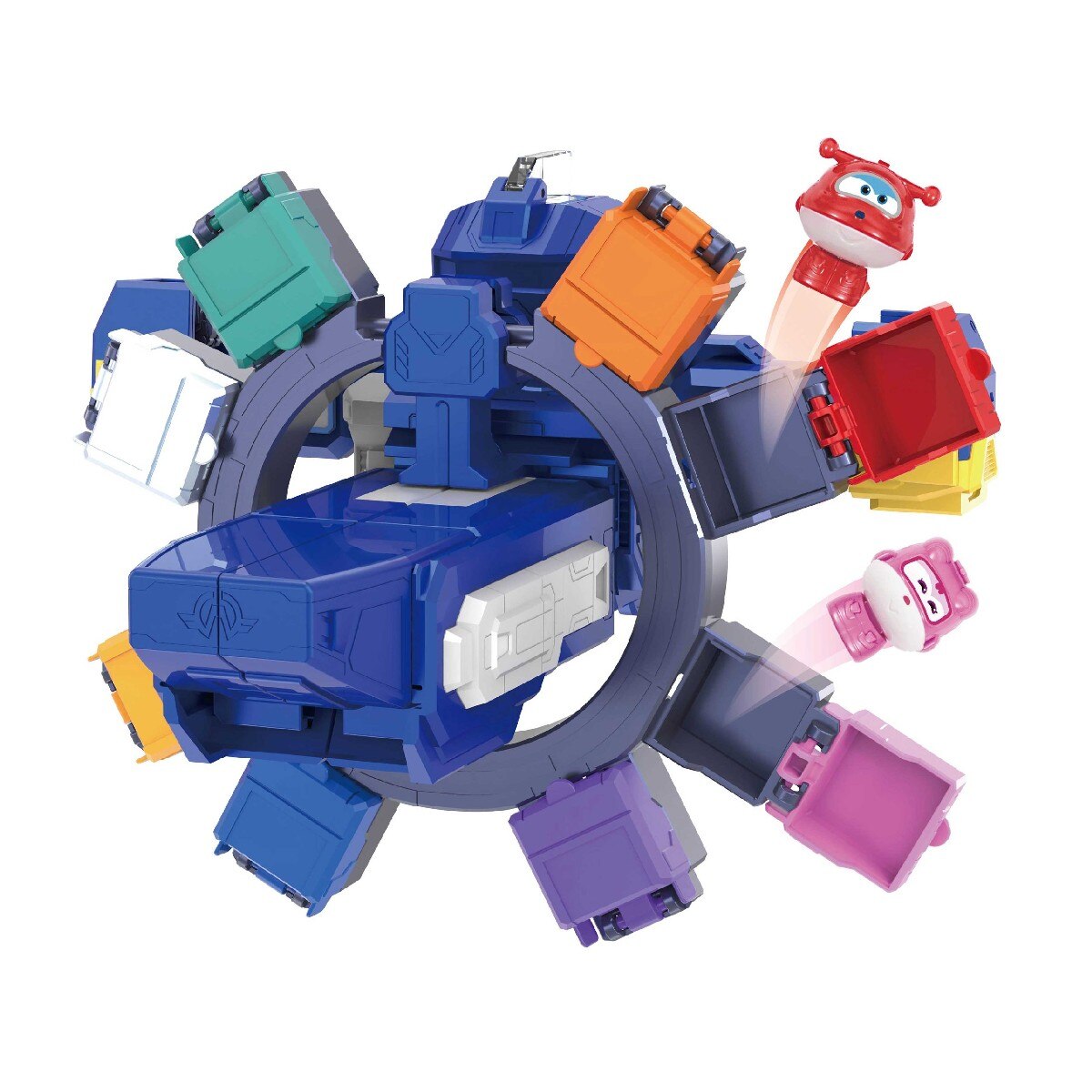 Super Wings Robot Transforming Spaceport 6