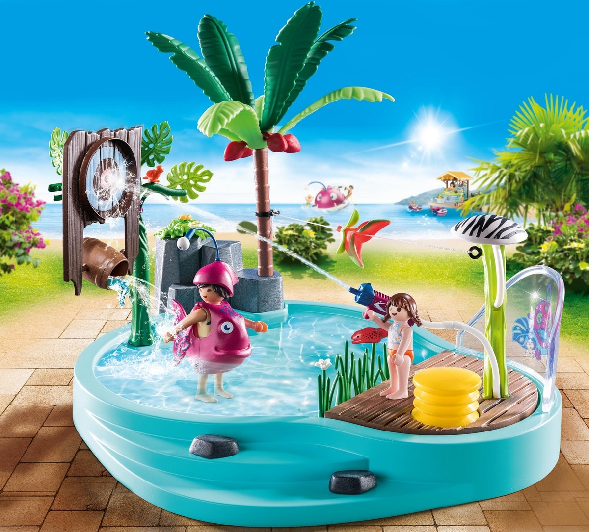 Piscina Divertida Com Pulverizador De Água 2