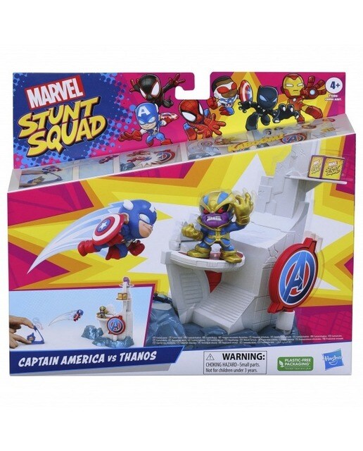 Jogo Stunt Squad Figure Smashin Heroes Marvel 1