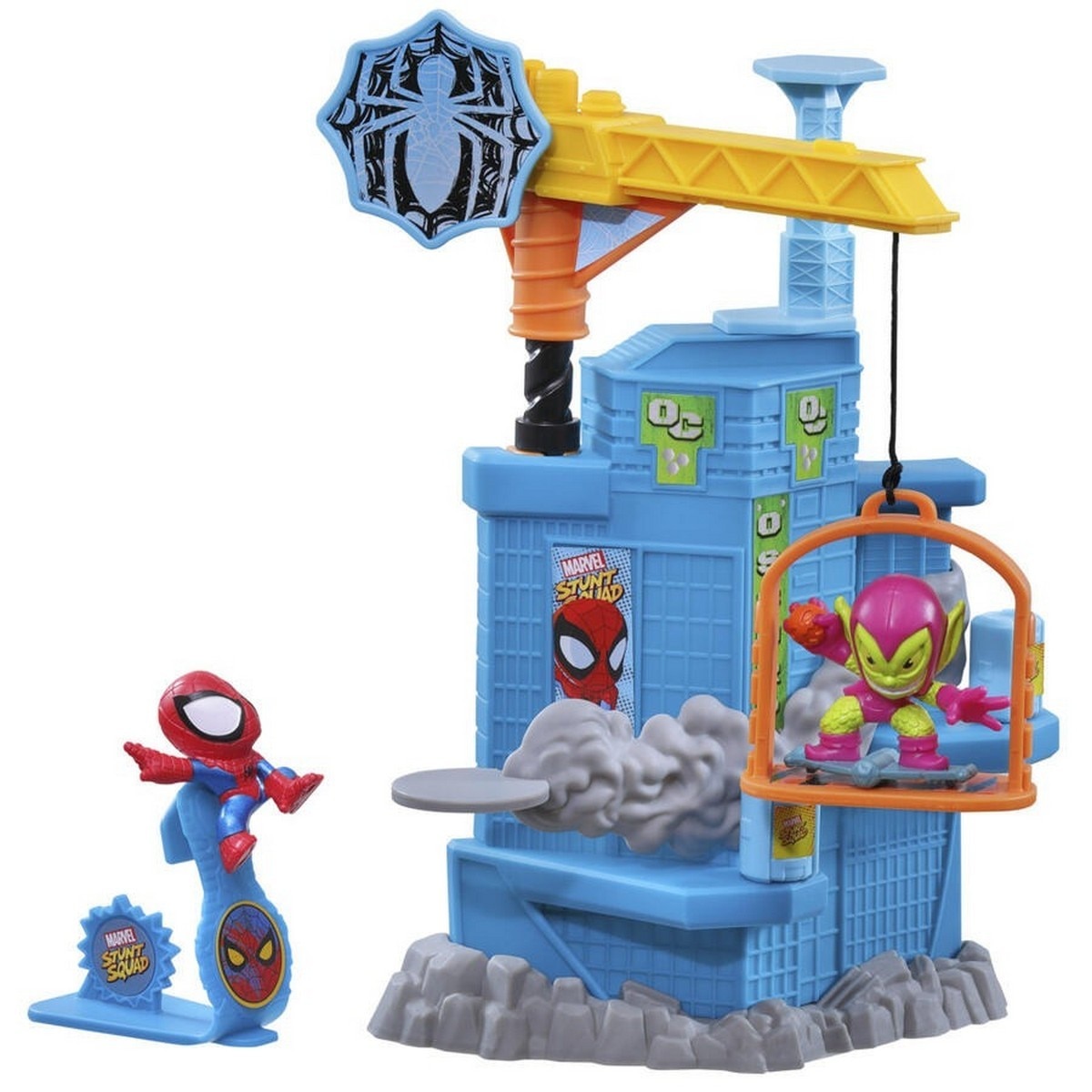 Jogo Stunt Squad Figure Smashin Heroes Marvel 4