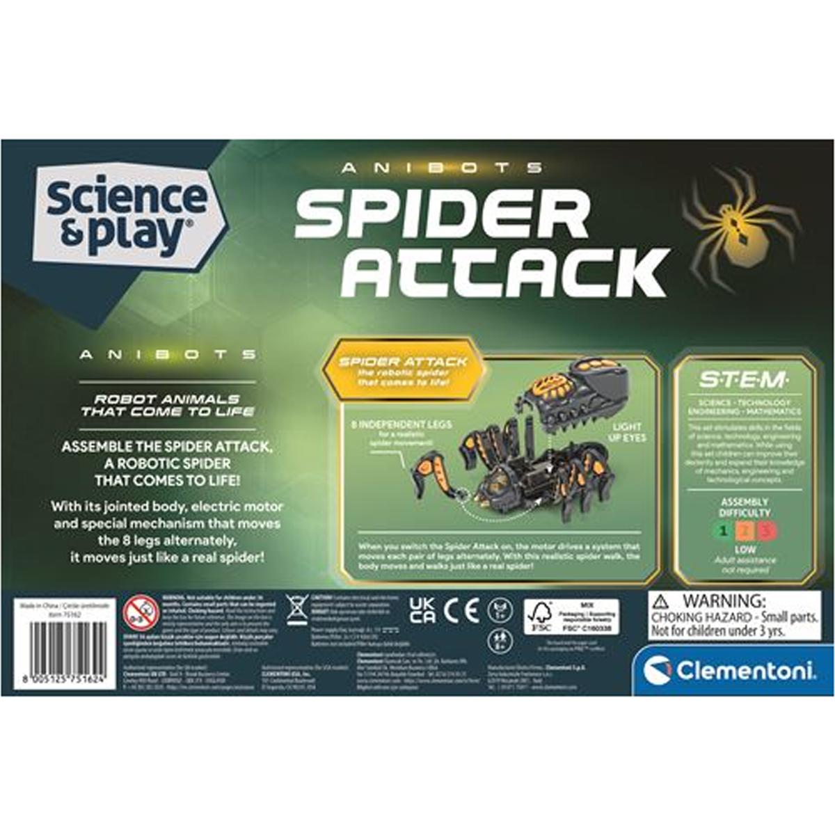 Ciência e Jogo Robotics - Kit Anibots: Spider Attack - STEM 2