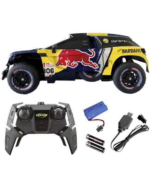 Imagem 0 de Carro telecomandado 1:16 Peugeot Rally 3008 DKR LOEB 19 RC Carson